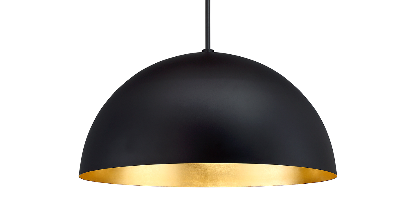 LED Pendant by Modern Forms - Yolo Collection, Gold Leaf/Dark Bronze Finish - PD-55735-GL