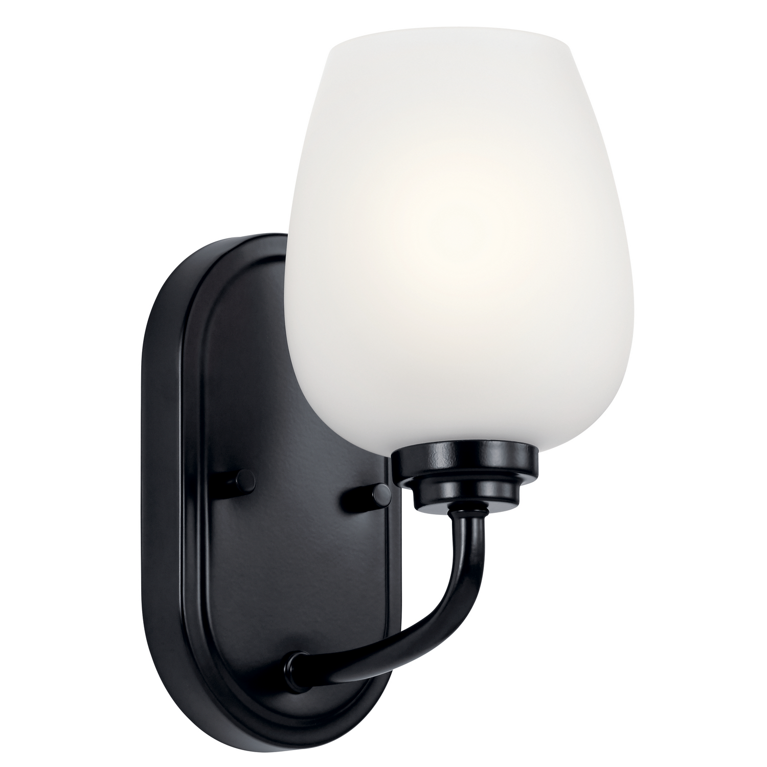 Kichler Valserrano One Light Wall Sconce in Black - 44381BK