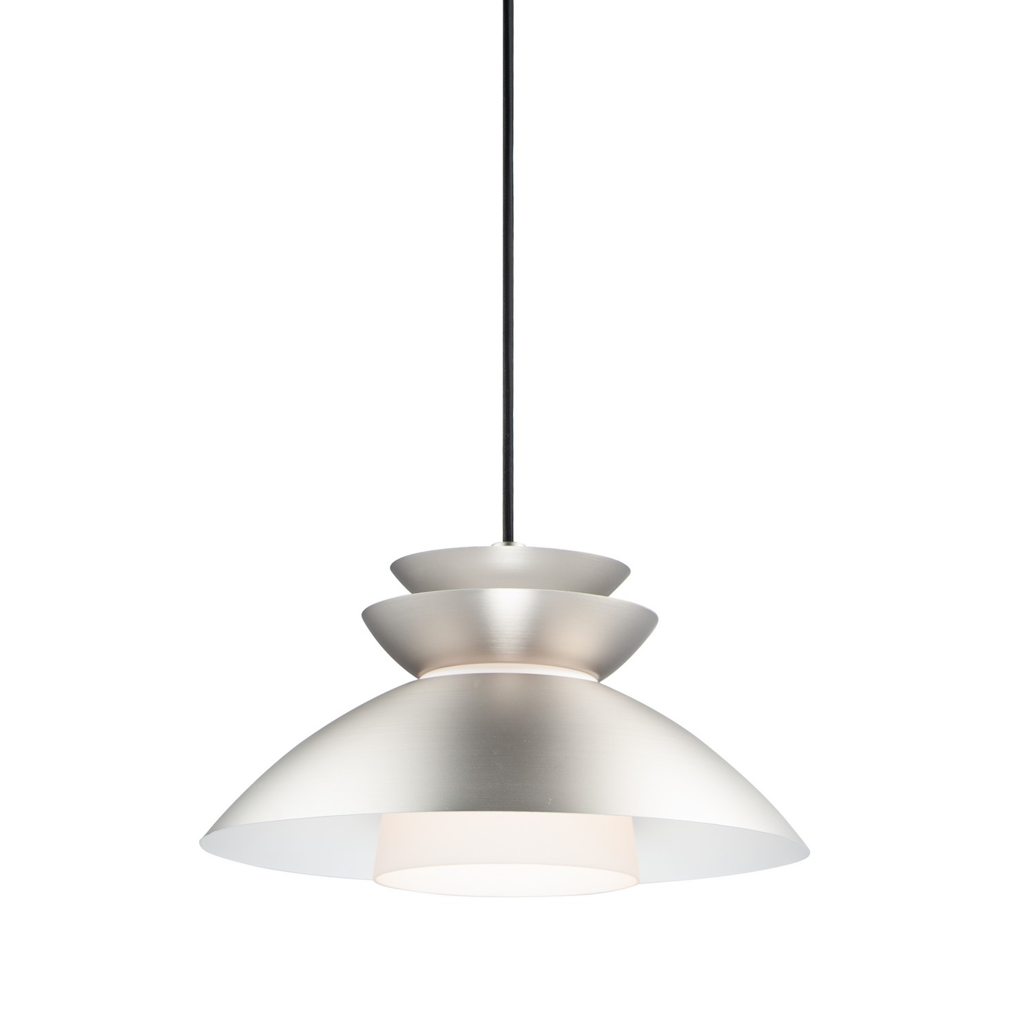 Maxim Nordic One Light Pendant in Brushed Platinum - 11359WTBP
