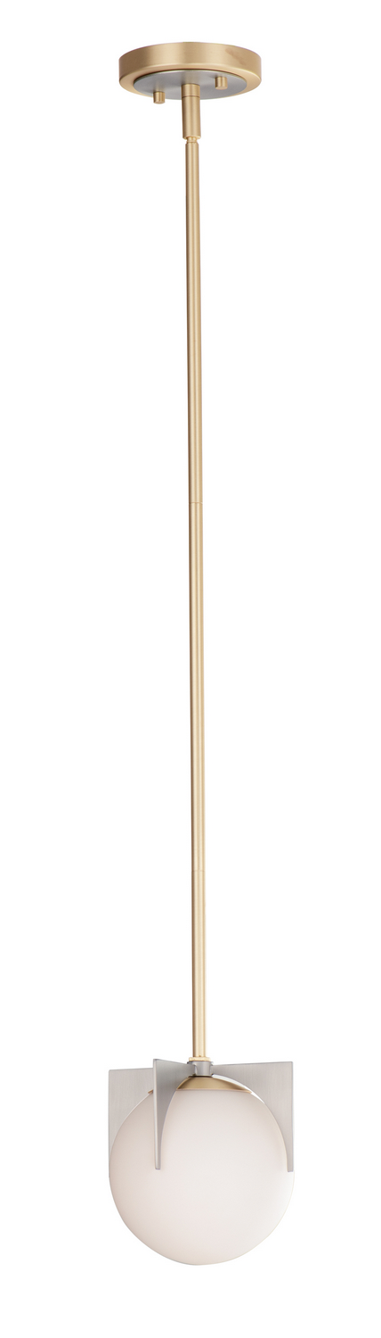 Maxim Finn One Light Pendant in Satin Brass / Brushed Platinum - 92470SWSBRBP