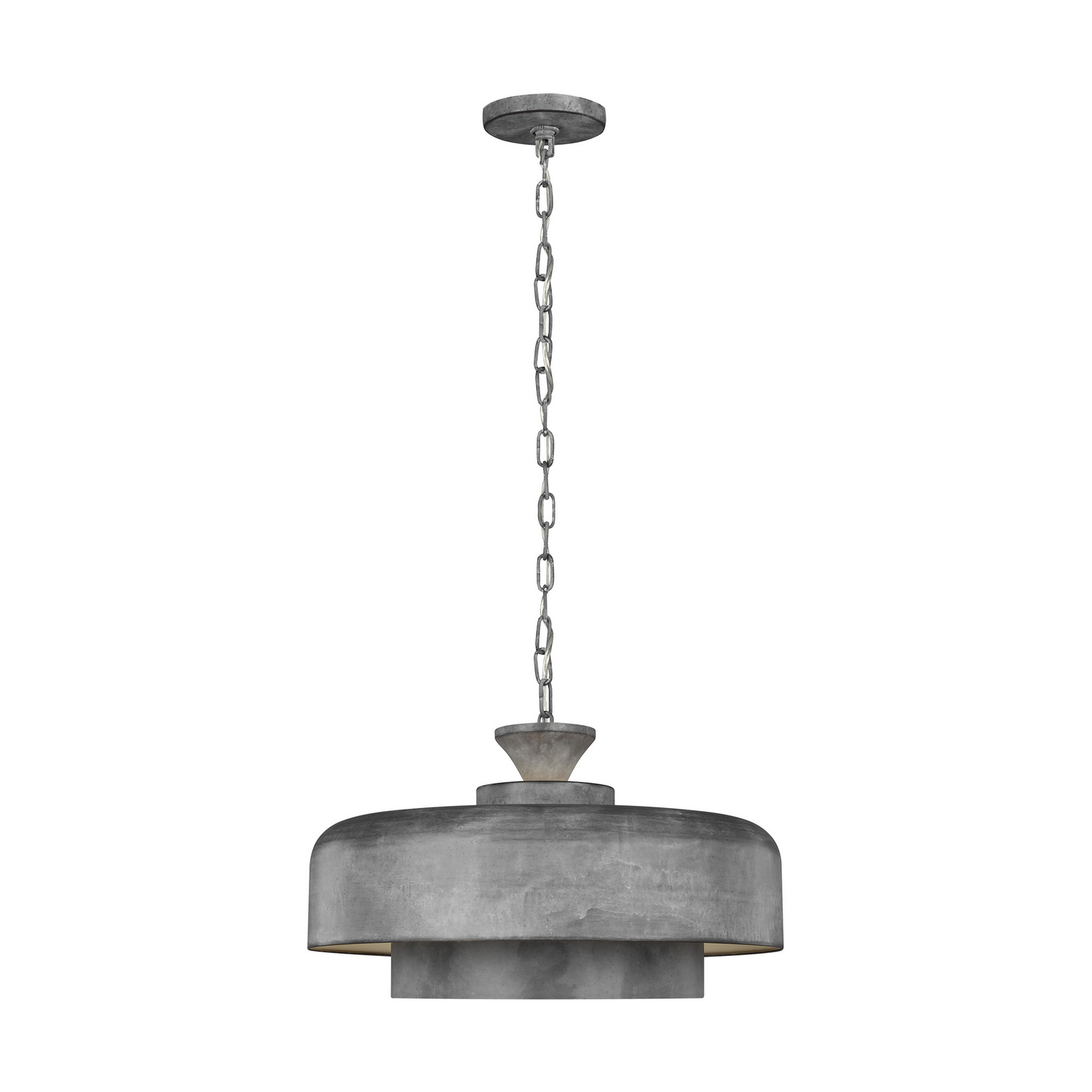 Visual Comfort Studio Haymarket One Light Pendant in Weathered Galvanized - EP1001WGV