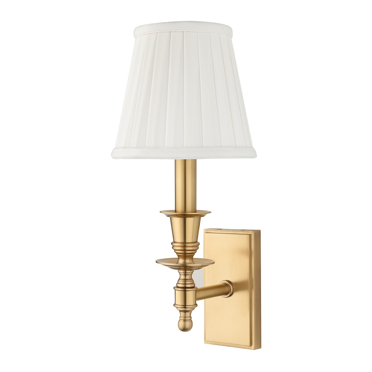 Hudson Valley Ludlow One Light Wall Sconce in Aged Brass - 6801-AGB