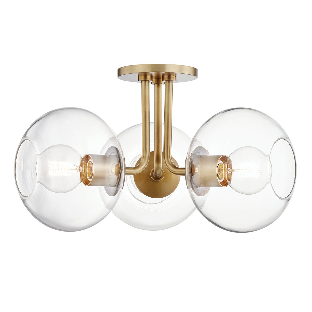 Margot Three Light Semi Flush Mount