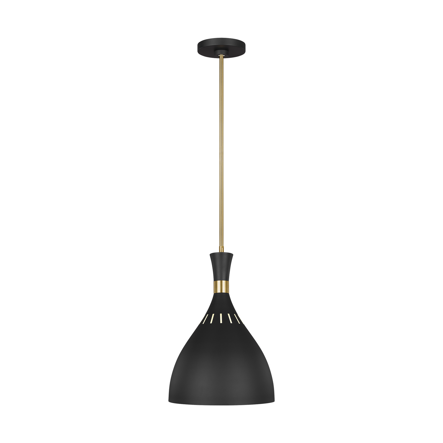 Visual Comfort Studio Joan One Light Pendant in Midnight Black - EP1151MBK