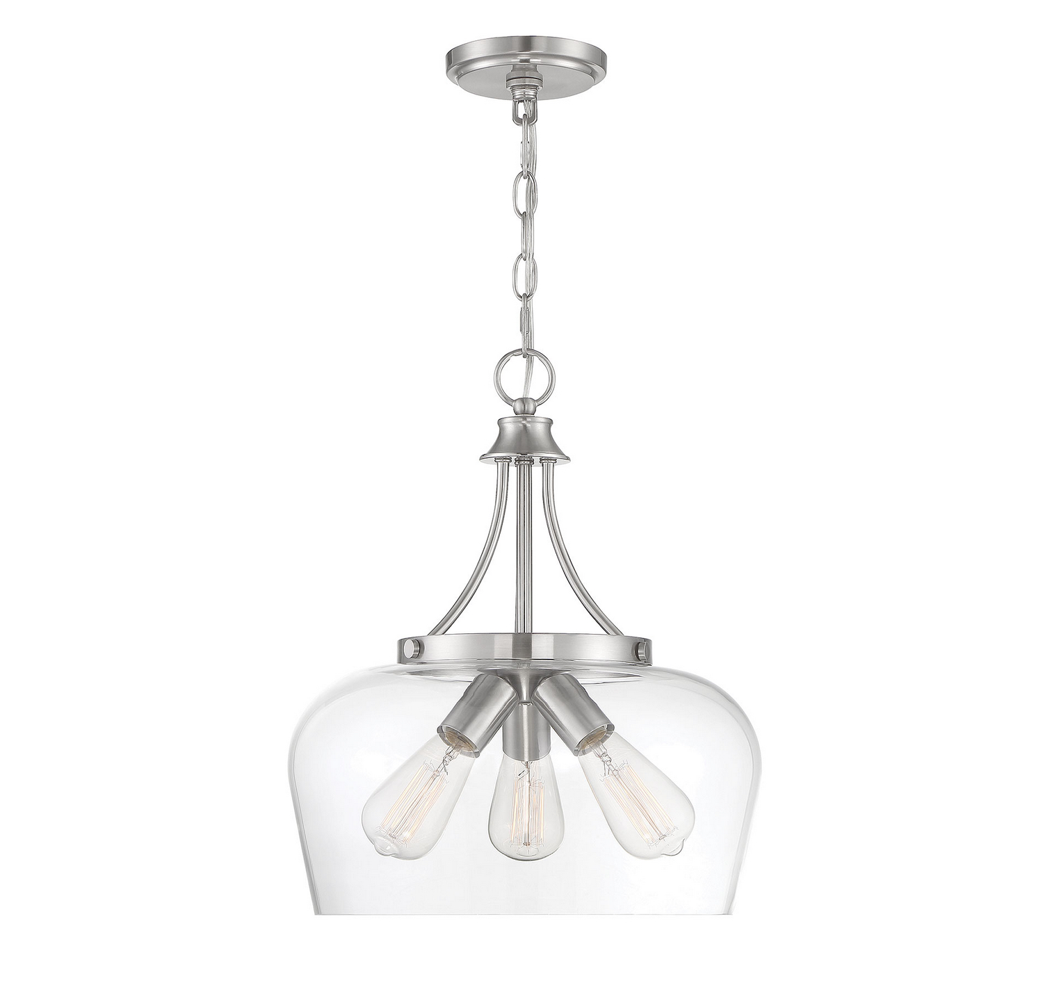 Savoy House Octave Three Light Pendant in Satin Nickel - 7-4034-3-SN