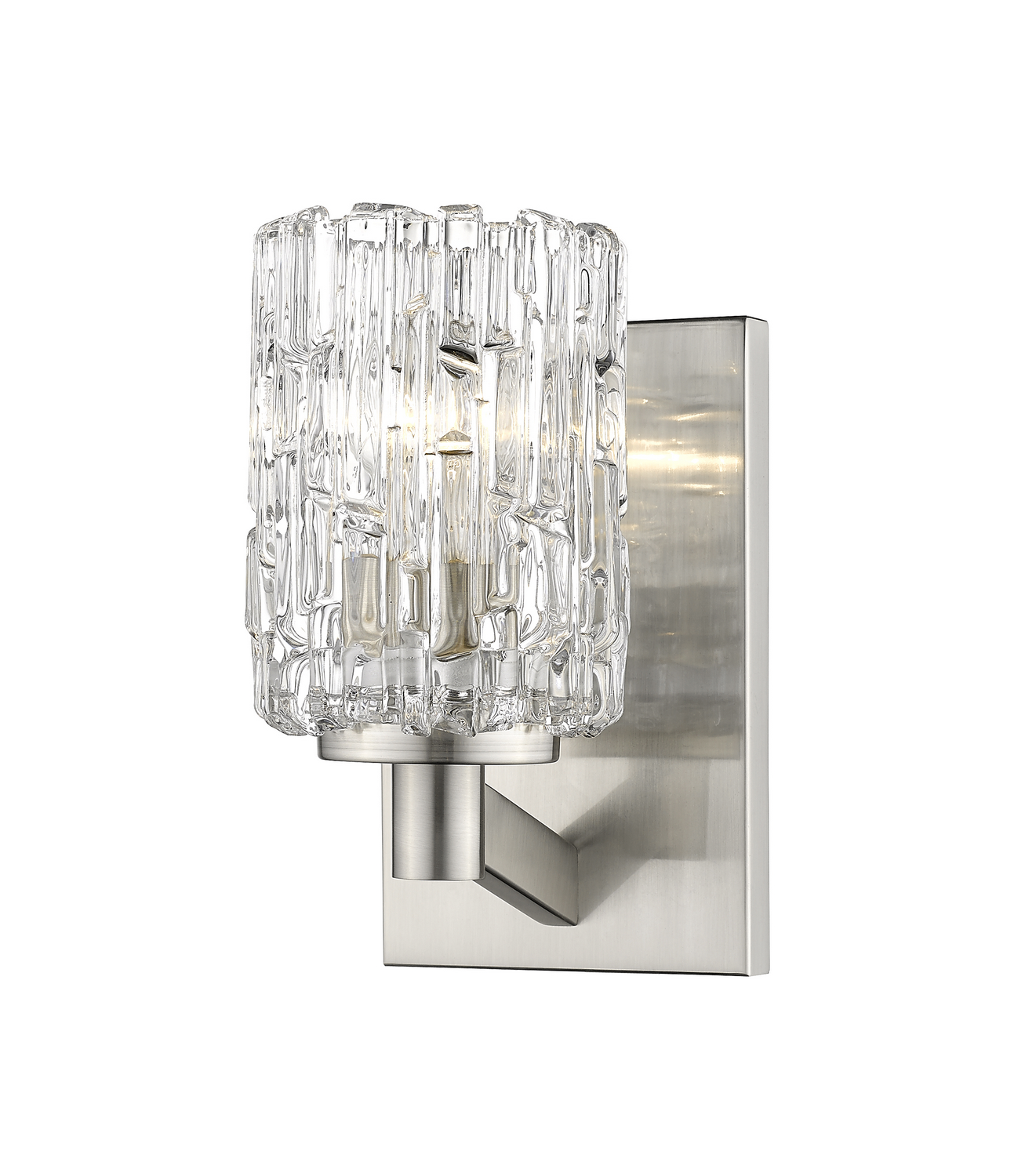 One Light Wall Sconce by Z-Lite - Aubrey Collection, Brushed Nickel Finish - 1931-1S-BN