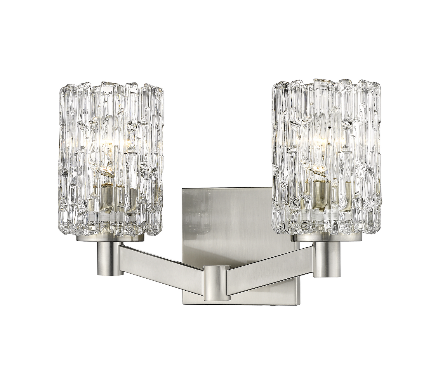 Two Light Vanity by Z-Lite - Aubrey Collection, Brushed Nickel Finish - 1931-2V-BN