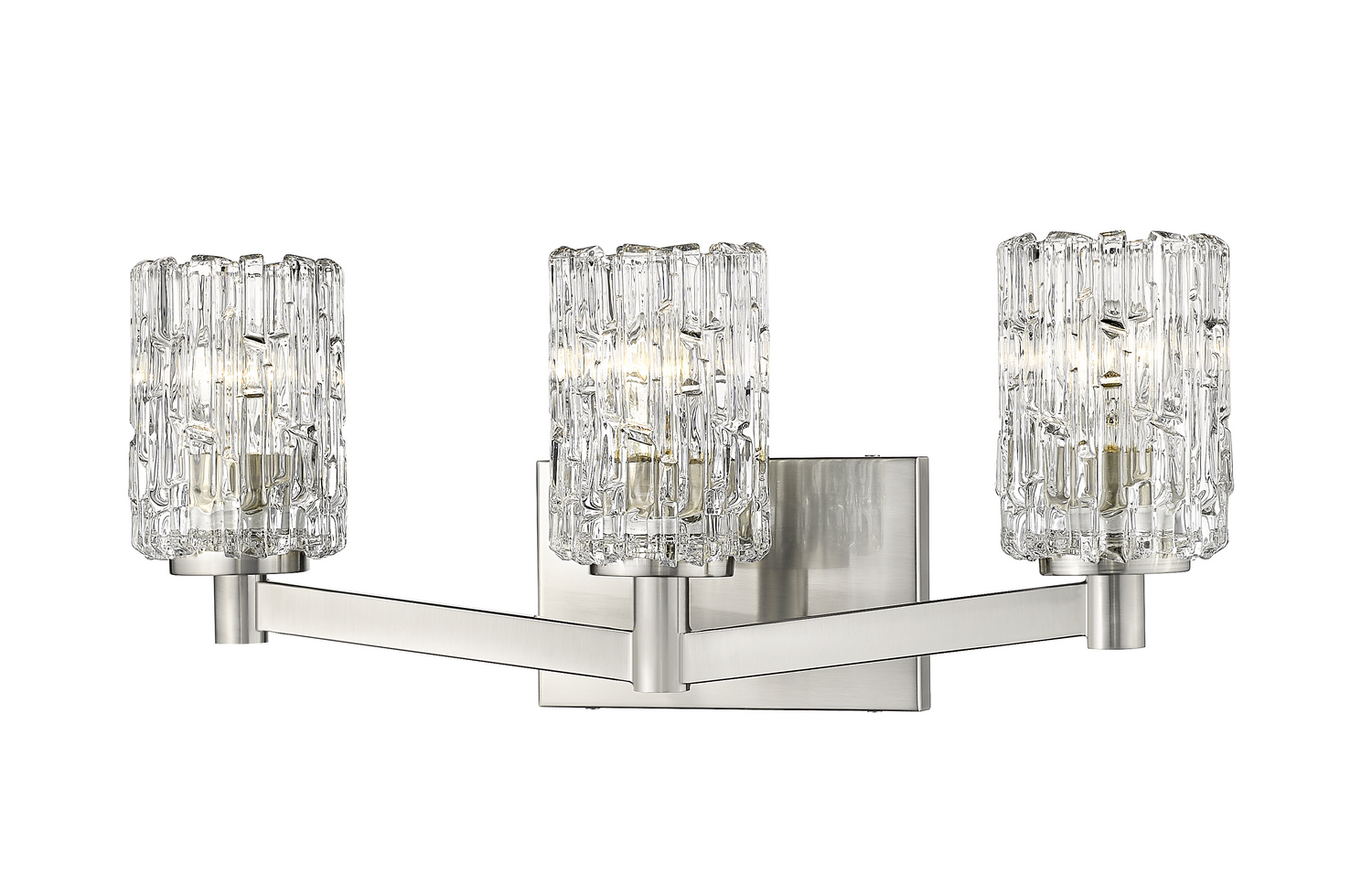 Three Light Vanity by Z-Lite - Aubrey Collection, Brushed Nickel Finish - 1931-3V-BN