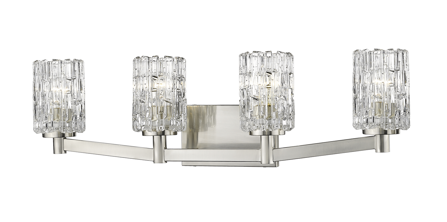 Four Light Vanity by Z-Lite - Aubrey Collection, Brushed Nickel Finish - 1931-4V-BN