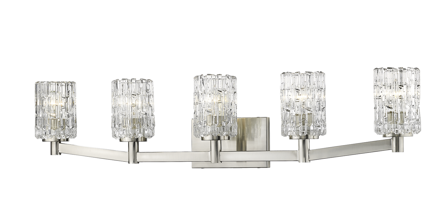 Five Light Vanity by Z-Lite - Aubrey Collection, Brushed Nickel Finish - 1931-5V-BN