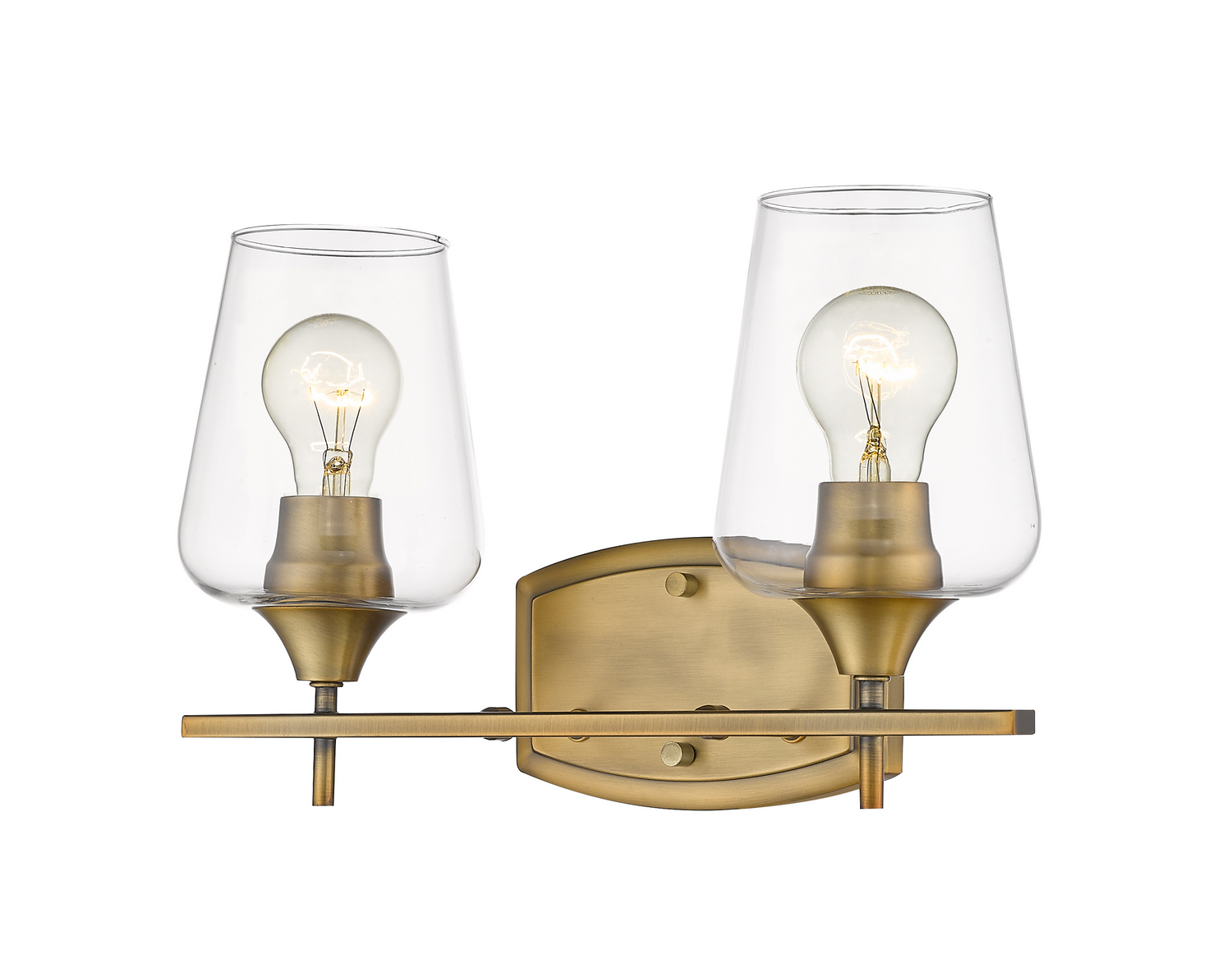 Two Light Vanity by Z-Lite - Joliet Collection, Olde Brass Finish - 473-2V-OBR