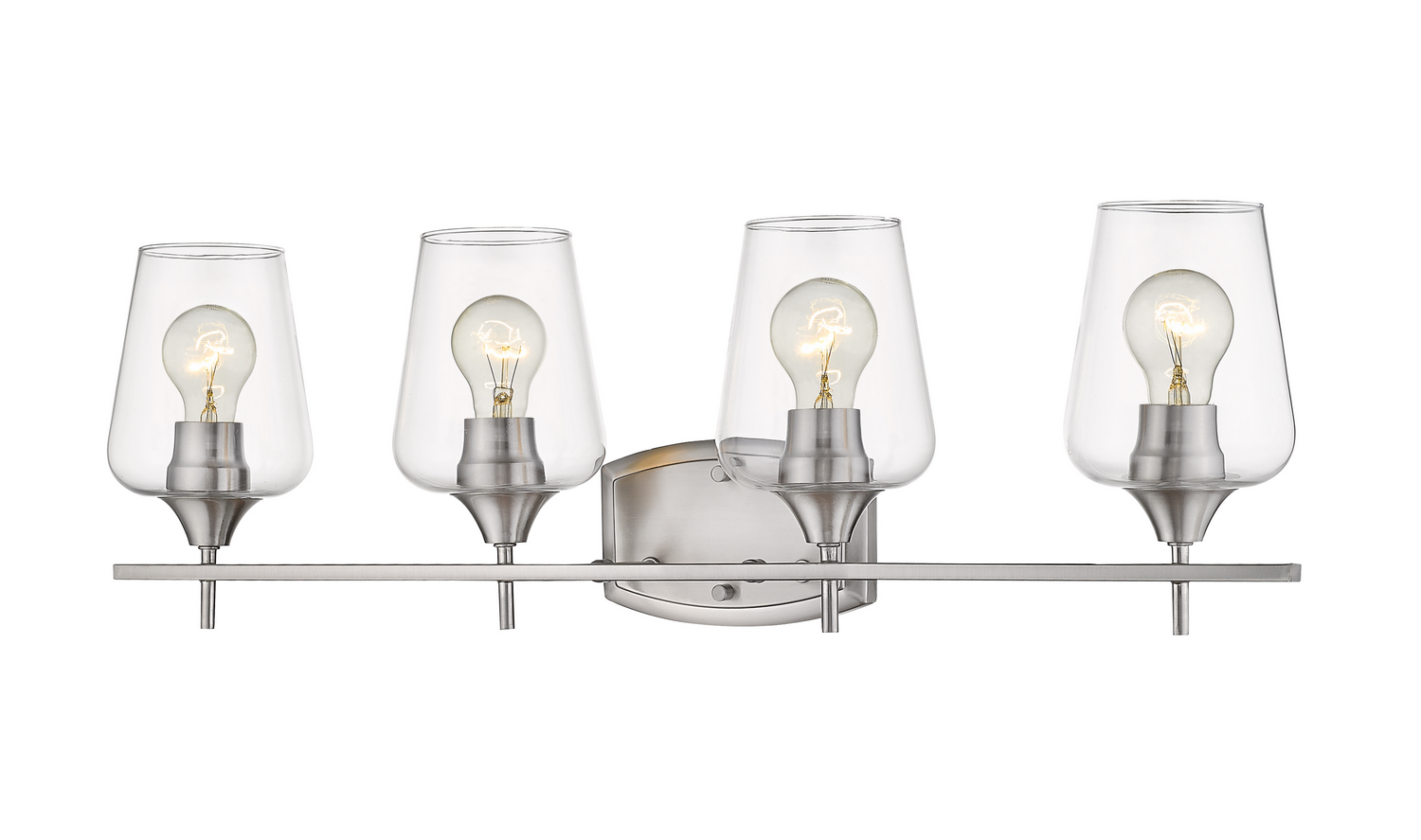 Four Light Vanity by Z-Lite - Joliet Collection, Brushed Nickel Finish - 473-4V-BN