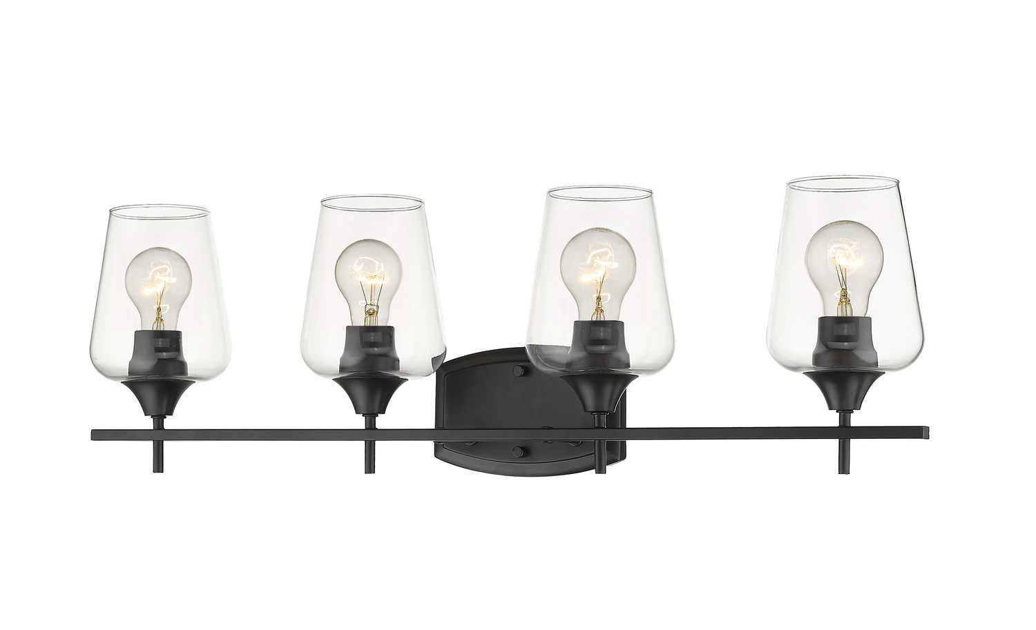 Four Light Vanity by Z-Lite - Joliet Collection, Matte Black Finish - 473-4V-MB