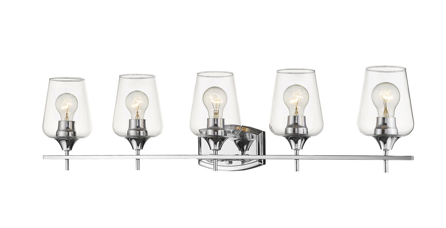Five Light Vanity by Z-Lite - Joliet Collection, Chrome Finish - 473-5V-CH