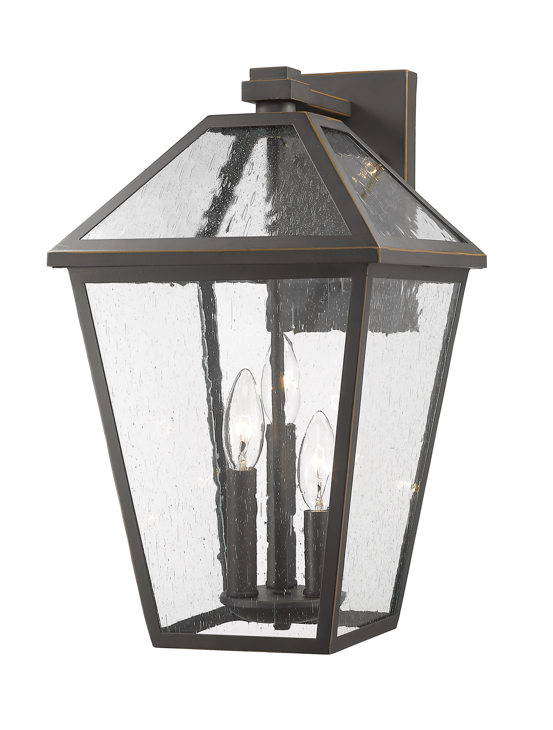 Three Light Outdoor Wall Light by Z-Lite - Talbot Collection, Oil Rubbed Bronze Finish - 579B-ORB