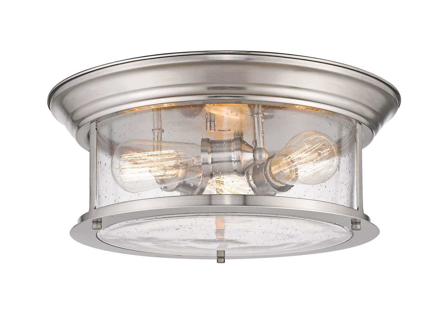 Three Light Flush Mount by Z-Lite - Sonna Collection, Brushed Nickel Finish - 727F16-BN