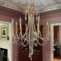 12 Light Chandelier by Crystorama - Arcadia Collection, Antique Gold Finish - ARC-1909-GA-CL-MWP