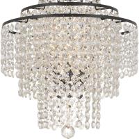 Four Light Chandelier by Crystorama - Arielle Collection, Dark Bronze Finish - ARI-304-DB-CL-MWP