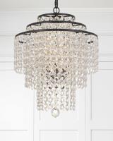 Four Light Chandelier by Crystorama - Arielle Collection, Dark Bronze Finish - ARI-304-DB-CL-MWP