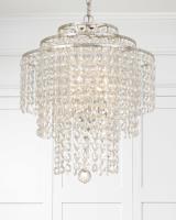 Four Light Chandelier by Crystorama - Arielle Collection, Antique Silver Finish - ARI-304-SA-CL-MWP