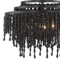 Six Light Chandelier by Crystorama - Poppy Collection, Matte Black Finish - POP-A5076-MK
