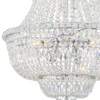 Nine Light Chandelier by Crystorama - Roslyn Collection, Polished Chrome Finish - ROS-A1009-CH-CL-MWP