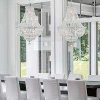 Nine Light Chandelier by Crystorama - Roslyn Collection, Polished Chrome Finish - ROS-A1009-CH-CL-MWP
