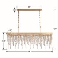 Six Light Chandelier by Crystorama - Winham Collection, Antique Gold Finish - WIN-617-GA-CL-MWP