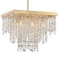 Eight Light Chandelier by Crystorama - Winham Collection, Antique Gold Finish - WIN-618-GA-CL-MWP
