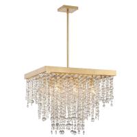Eight Light Chandelier by Crystorama - Winham Collection, Antique Gold Finish - WIN-618-GA-CL-MWP