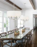 Six Light Chandelier by Crystorama - Mirage Collection, Polished Nickel Finish - 8016-PN