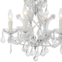 Four Light Mini Chandelier by Crystorama - Maria Theresa Collection, Polished Chrome Finish - 4474-CH-CL-I