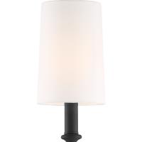 One Light Wall Sconce by Crystorama - Sylvan Collection, Black Forged Finish - 2241-BF