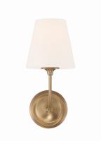 One Light Wall Sconce by Crystorama - Sylvan Collection, Vibrant Gold Finish - 2441-OP-VG