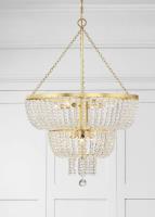 Eight Light Chandelier by Crystorama - Rylee Collection, Antique Gold Finish - 610-GA