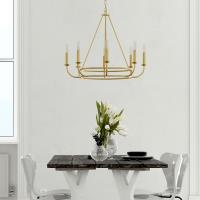 Eight Light Chandelier by Crystorama - Bailey Collection, Aged Brass Finish - BAI-A2108-AG