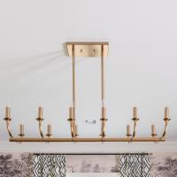12 Light Chandelier by Crystorama - Bailey Collection, Aged Brass Finish - BAI-A2112-AG