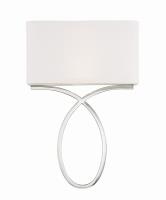 Two Light Wall Sconce by Crystorama - Brinkley Collection, Polished Nickel Finish - BRK-A3702-PN