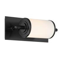 LED Bathroom Vanity by Crystorama - Foster Collection, Matte Black Finish - FOS-A8050-MK