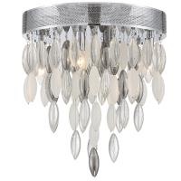 Four Light Flush Mount by Crystorama - Hudson Collection, Polished Chrome Finish - HUD-A2214-CH