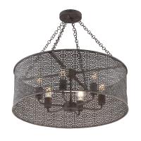 Six Light Chandelier by Crystorama - Jasmine Collection, Forged Bronze Finish - JAS-A5016-FB
