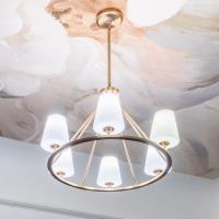 Six Light Chandelier by Crystorama - Keenan Collection, Vibrant Gold Finish - KEE-A3006-VG