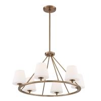 Six Light Chandelier by Crystorama - Keenan Collection, Vibrant Gold Finish - KEE-A3006-VG