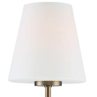 One Light Wall Sconce by Crystorama - Lena Collection, Vibrant Gold Finish - LEN-250-OP-VG