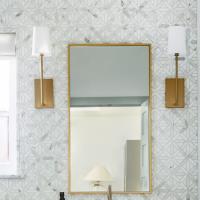 One Light Wall Sconce by Crystorama - Lena Collection, Vibrant Gold Finish - LEN-251-VG