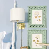 One Light Wall Sconce by Crystorama - Marshall Collection, Aged Brass Finish - MAR-A8031-AG