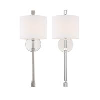 One Light Wall Sconce by Crystorama - Rachel Collection, Polished Nickel Finish - RAC-A3501-PN