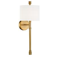 One Light Wall Sconce by Crystorama - Rachel Collection, Vibrant Gold Finish - RAC-A3501-VG