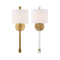 One Light Wall Sconce by Crystorama - Rachel Collection, Vibrant Gold Finish - RAC-A3501-VG