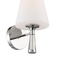 One Light Wall Sconce by Crystorama - Ramsey Collection, Polished Nickel Finish - RAM-A3401-PN